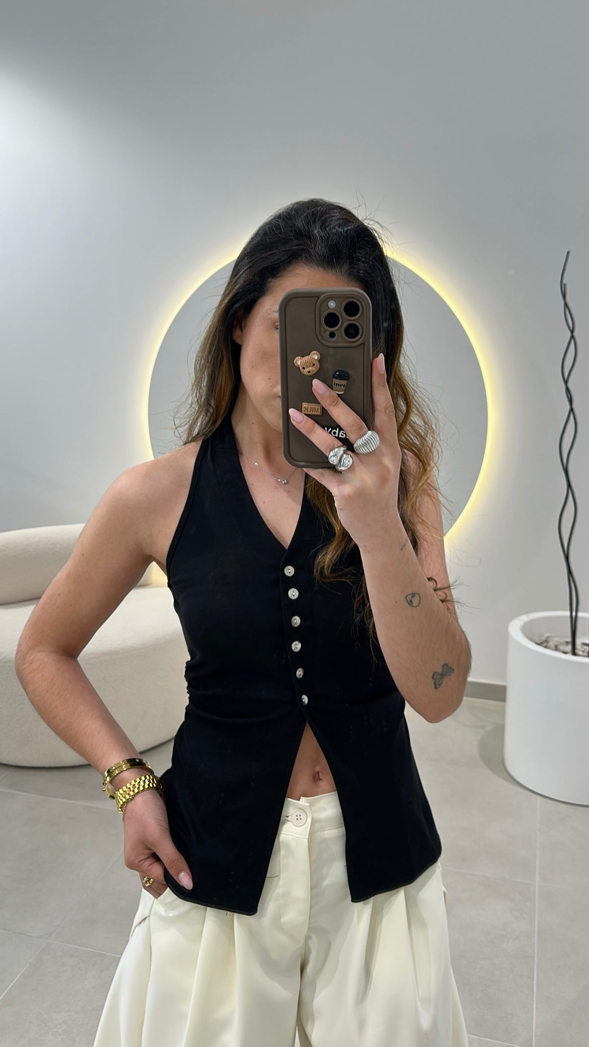 Top Halter Preto