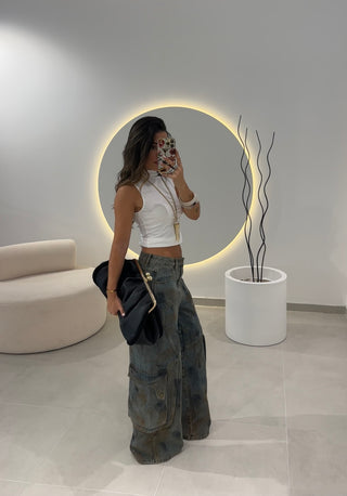 Jeans Cargo Washed