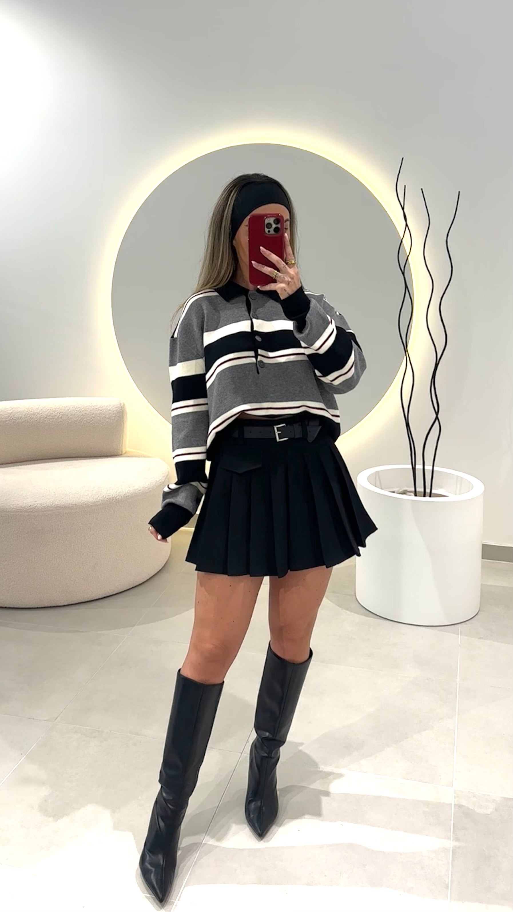 Mini Skirt with Belt