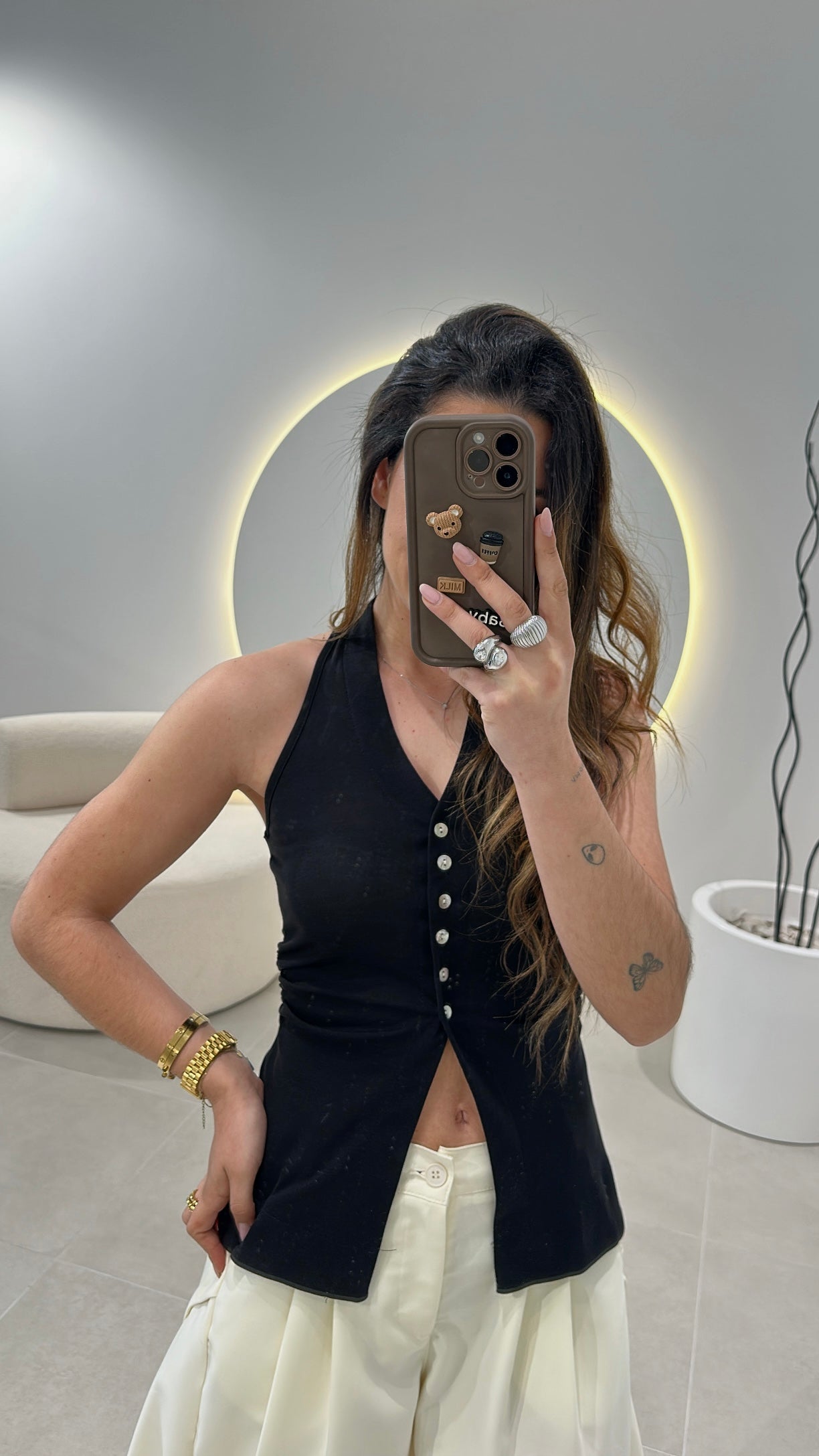 Top Halter Preto