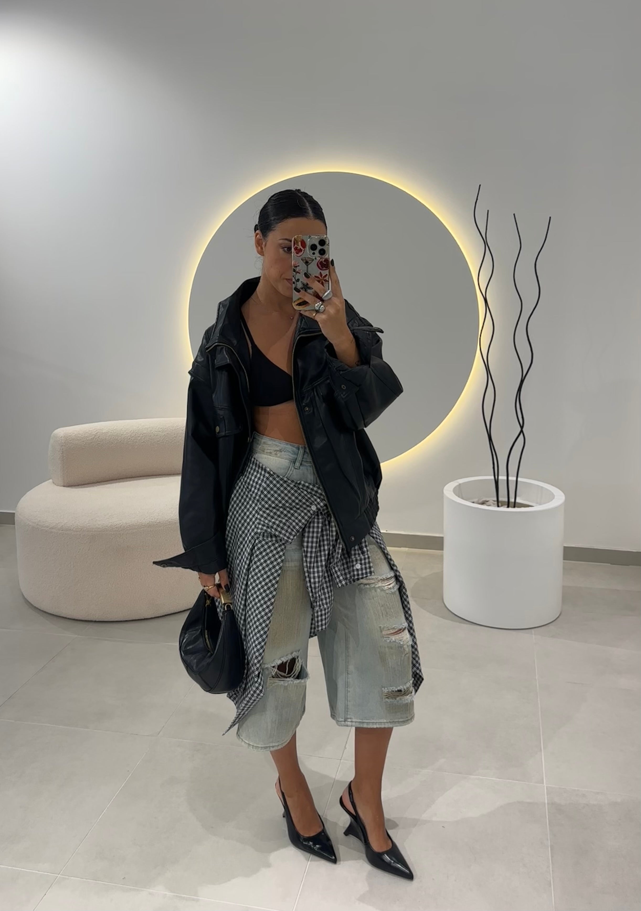 Denim Bermuda Shorts