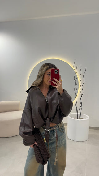 Oversized Brown Bomber