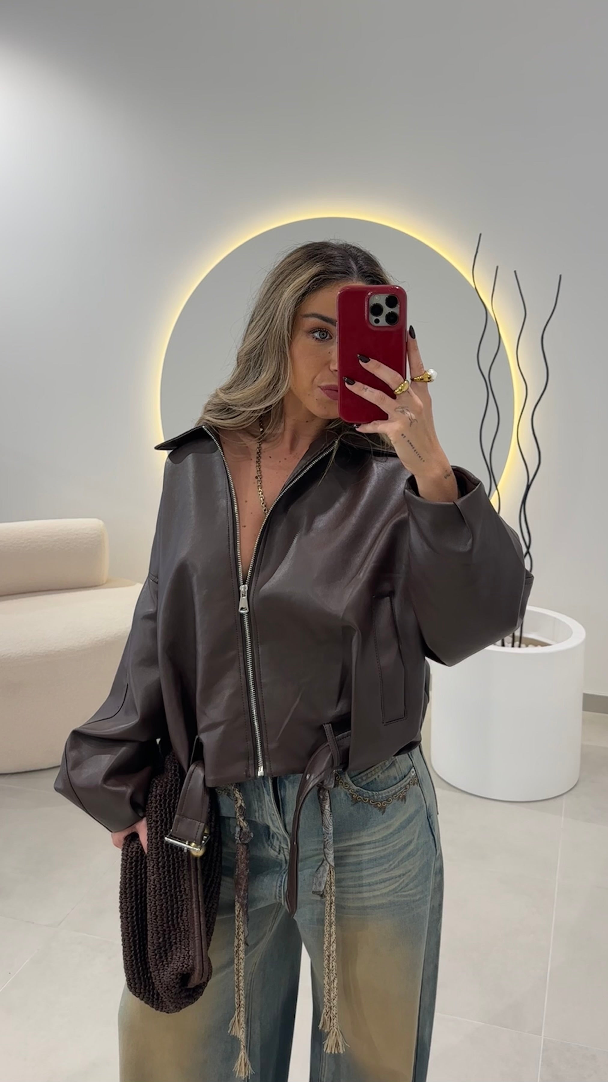 Oversized Brown Bomber