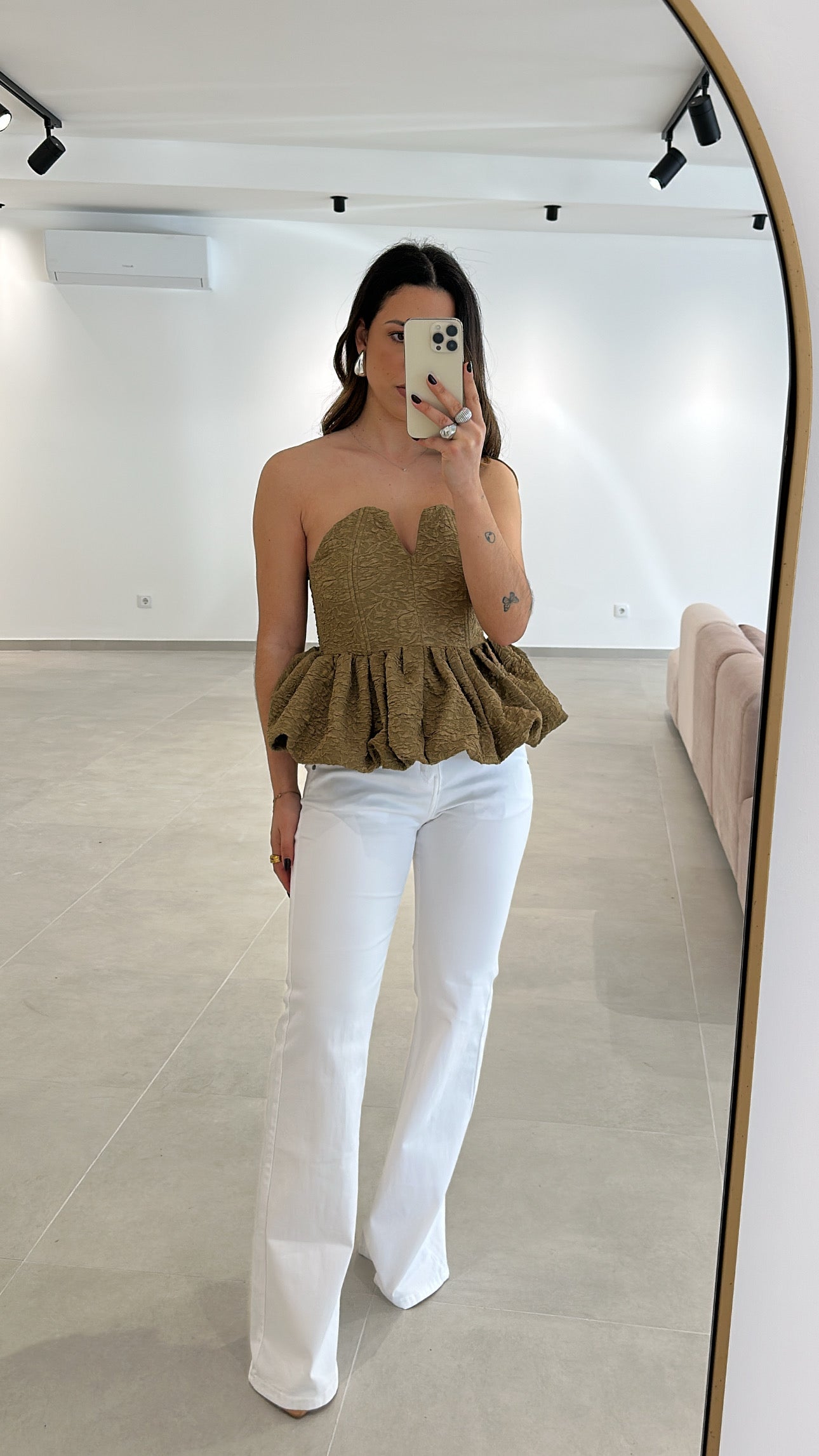 Jeans Boca de Sino Brancas