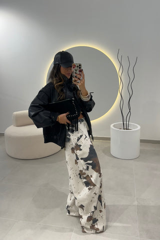 Cow Print Jeans