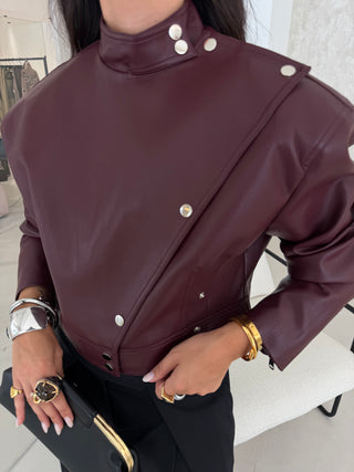 Burgundy Biker