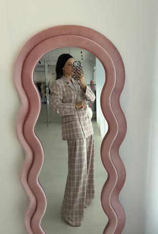 Checkered Pink Suit