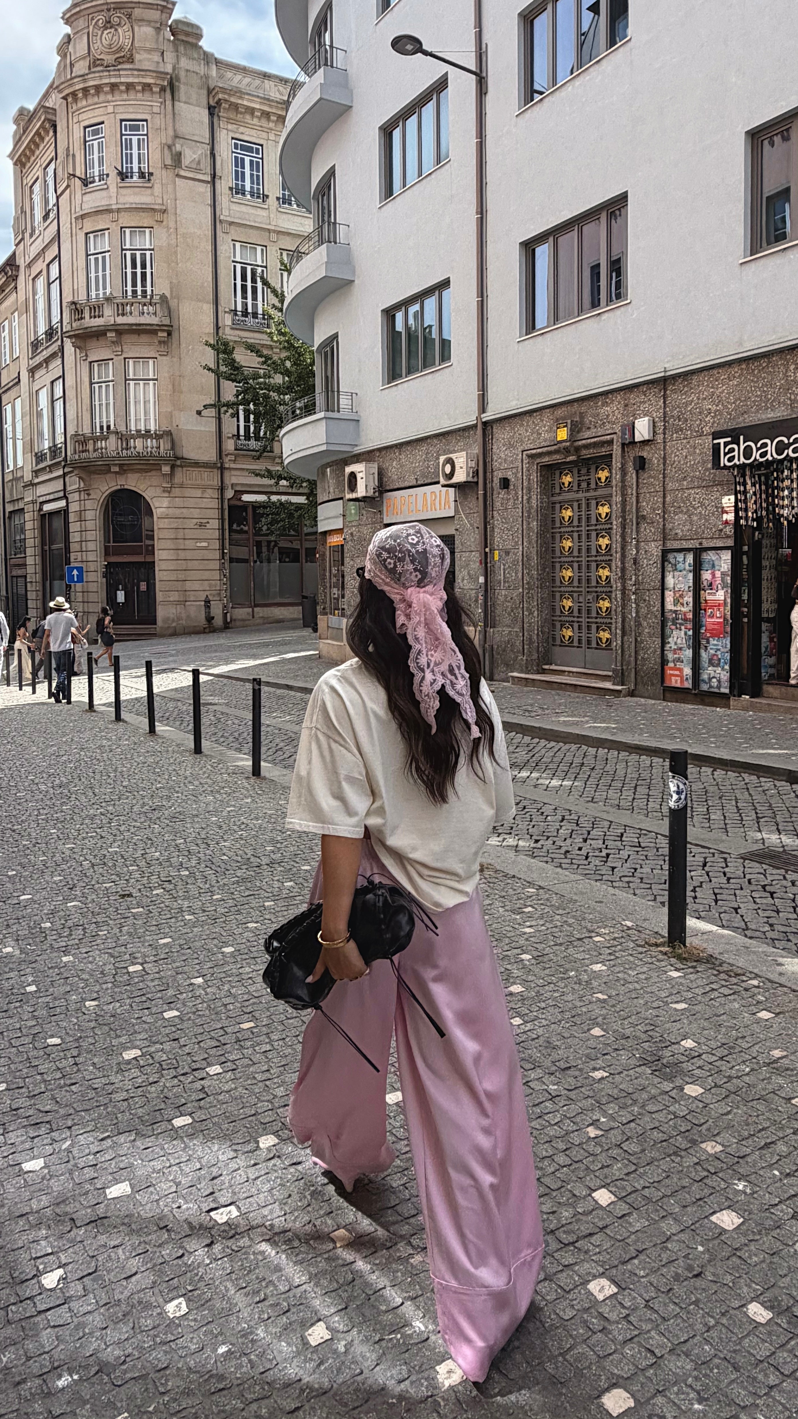 Pink Satin Pants