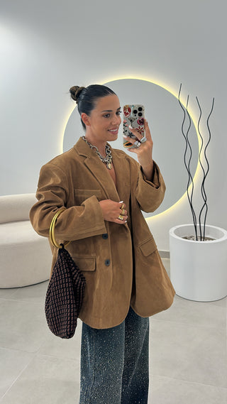 Blazer Oversize Camel Lumina