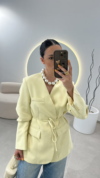 Blazer Basic Amarelo Manteiga