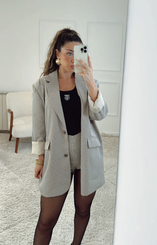 Conjunto Vichy Blazer e Calção