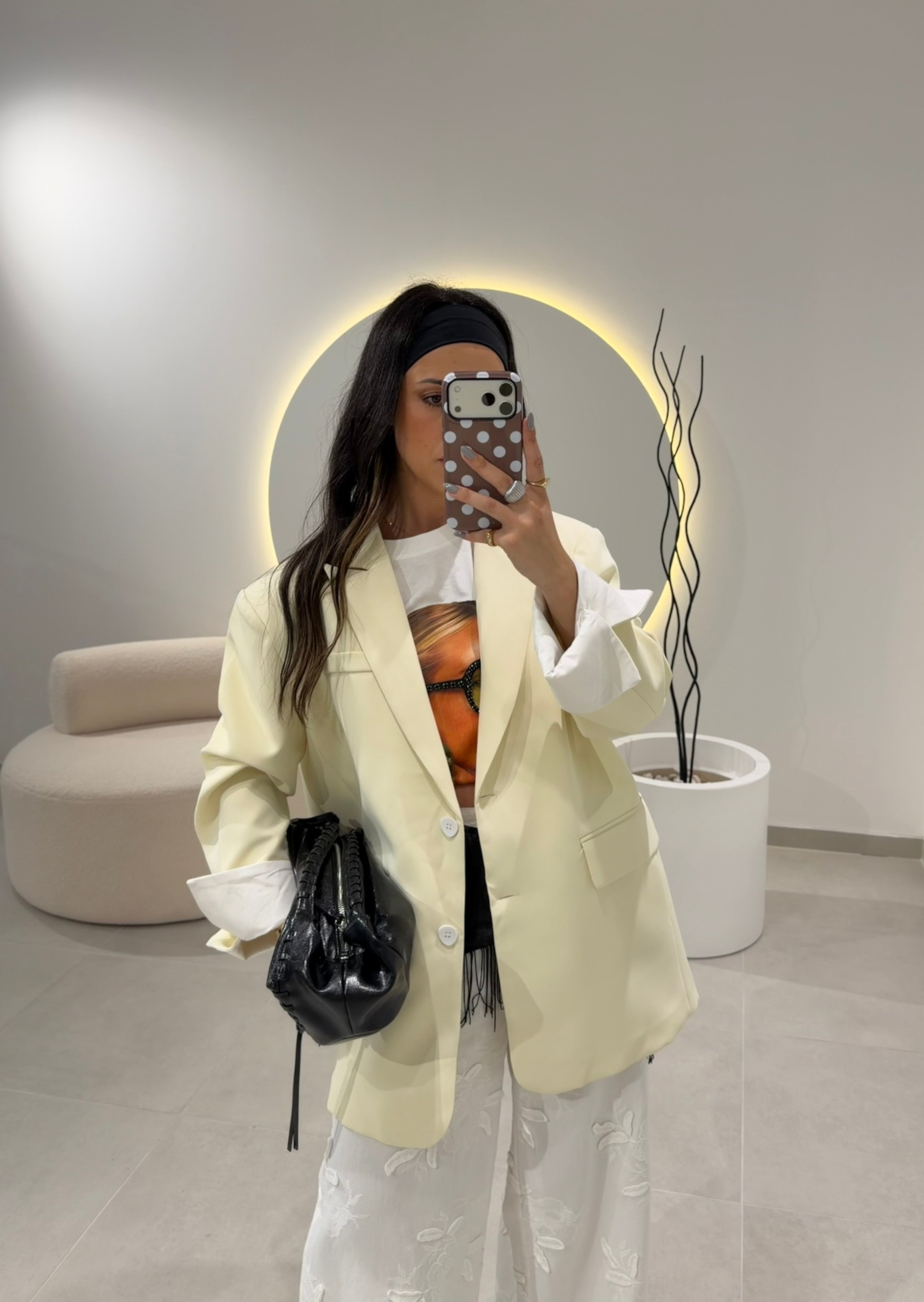 Butter Yellow Oversize Blazer