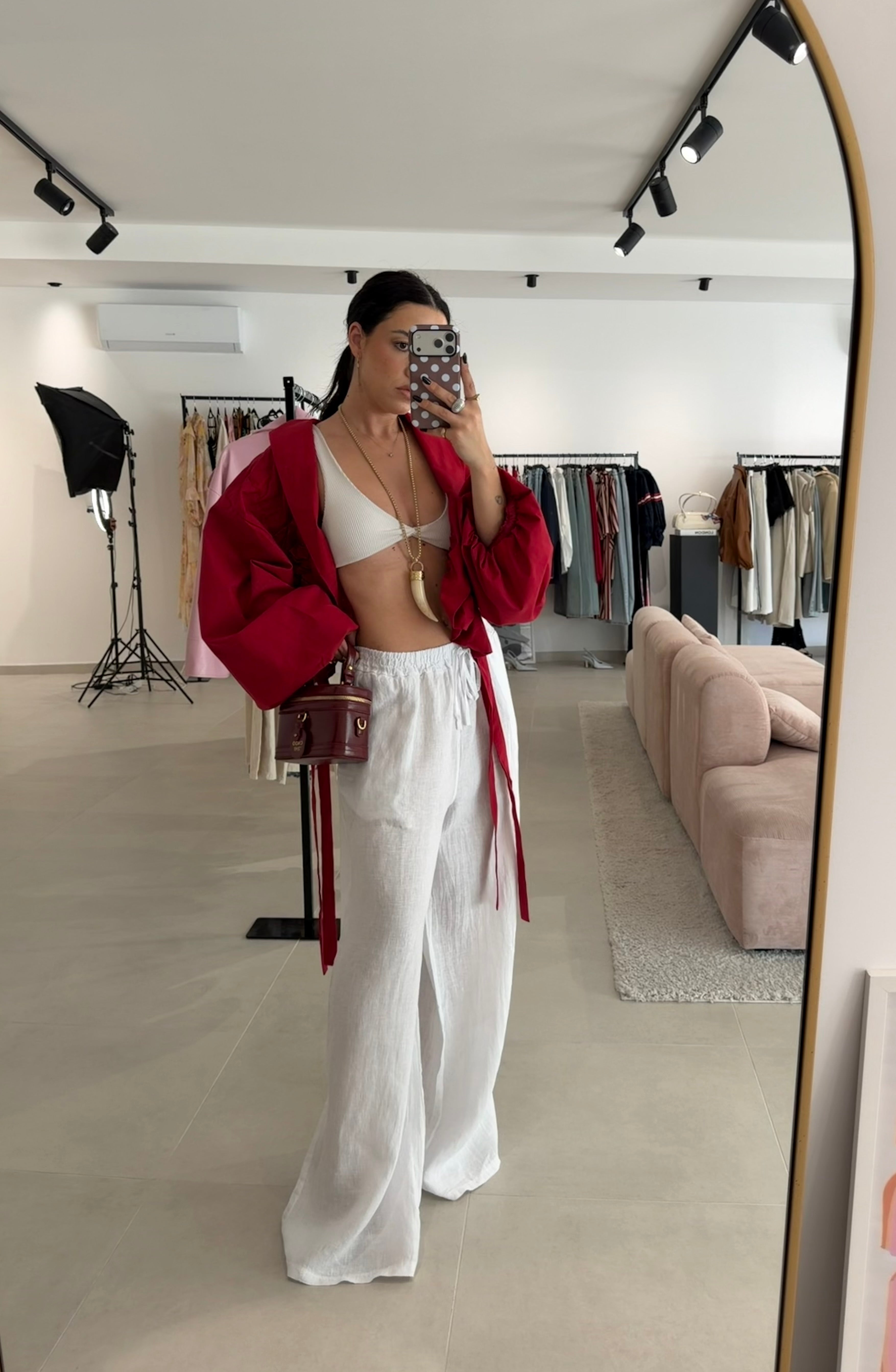 White Pants 100% Linen