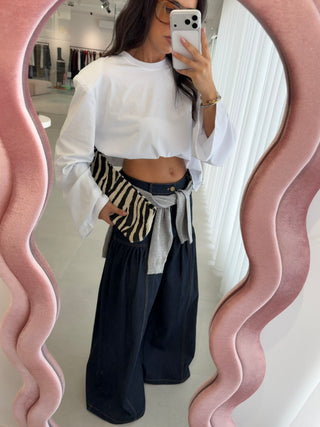 Structured White Longsleeve Lumina