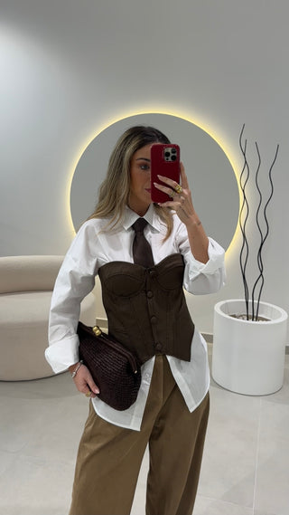 Brown Corset