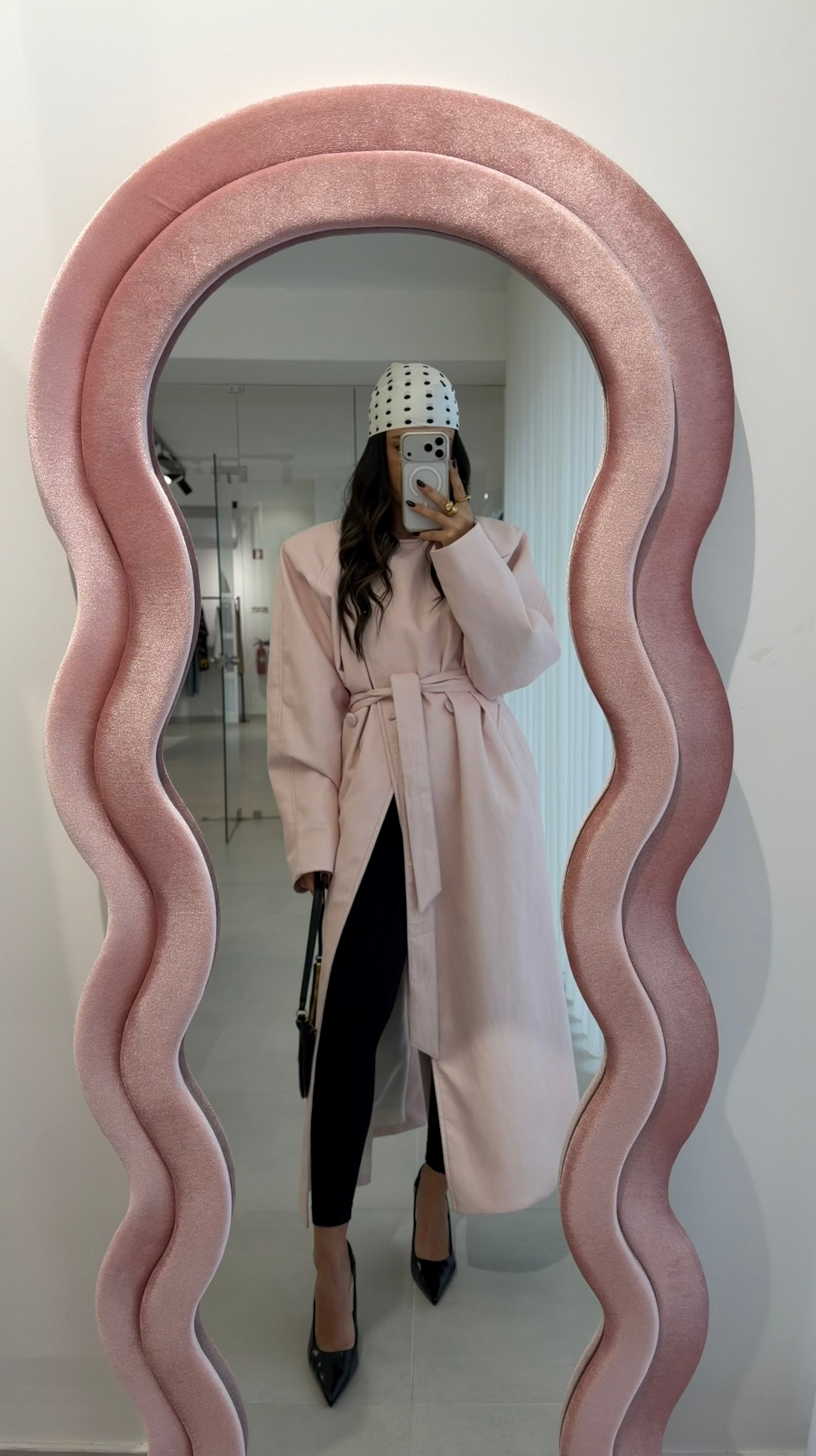 Faux Leather Trench Lumina