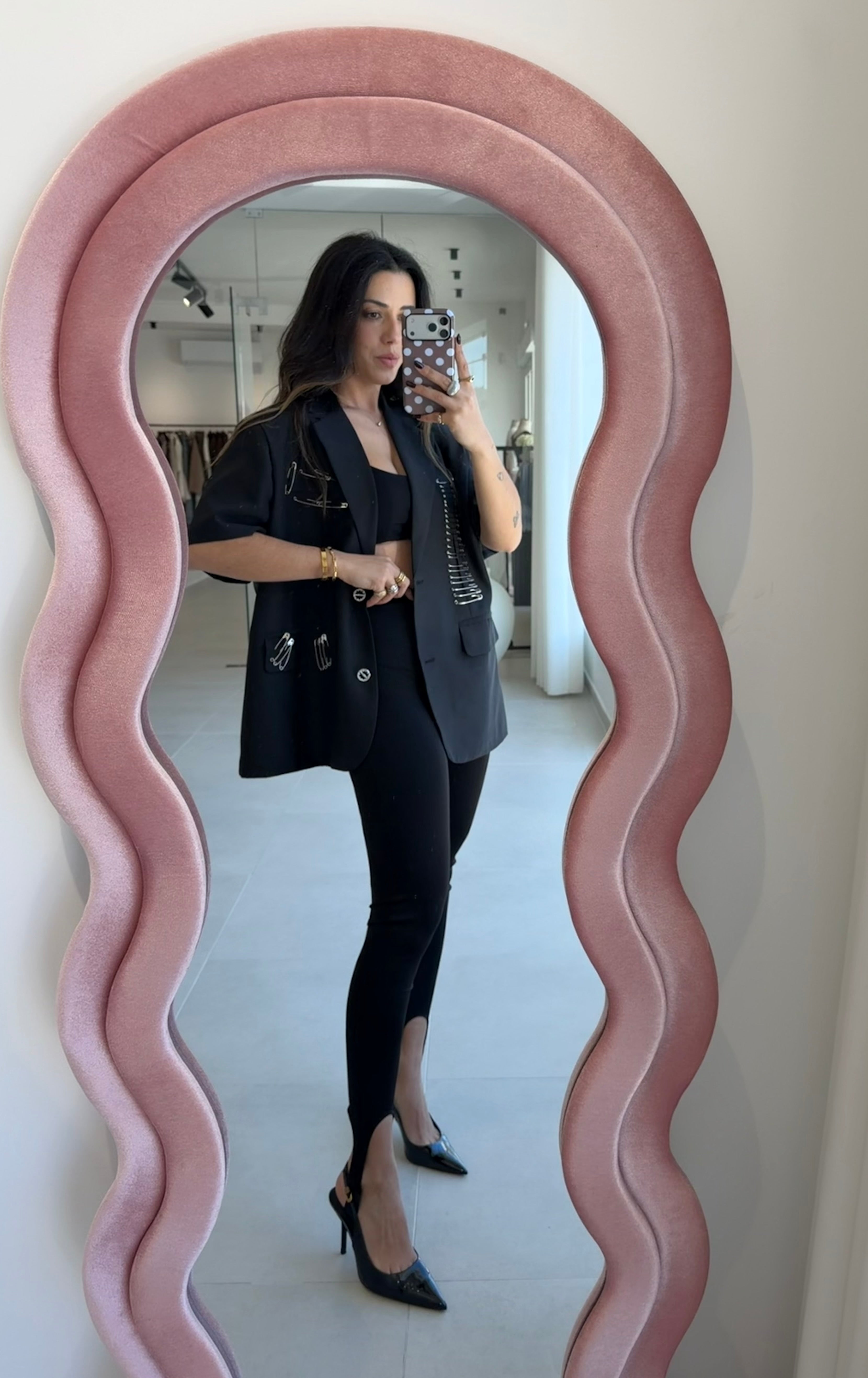 Black Blazer With Pins