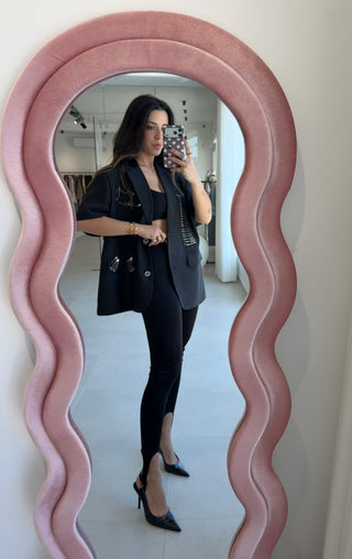 Black Blazer With Pins