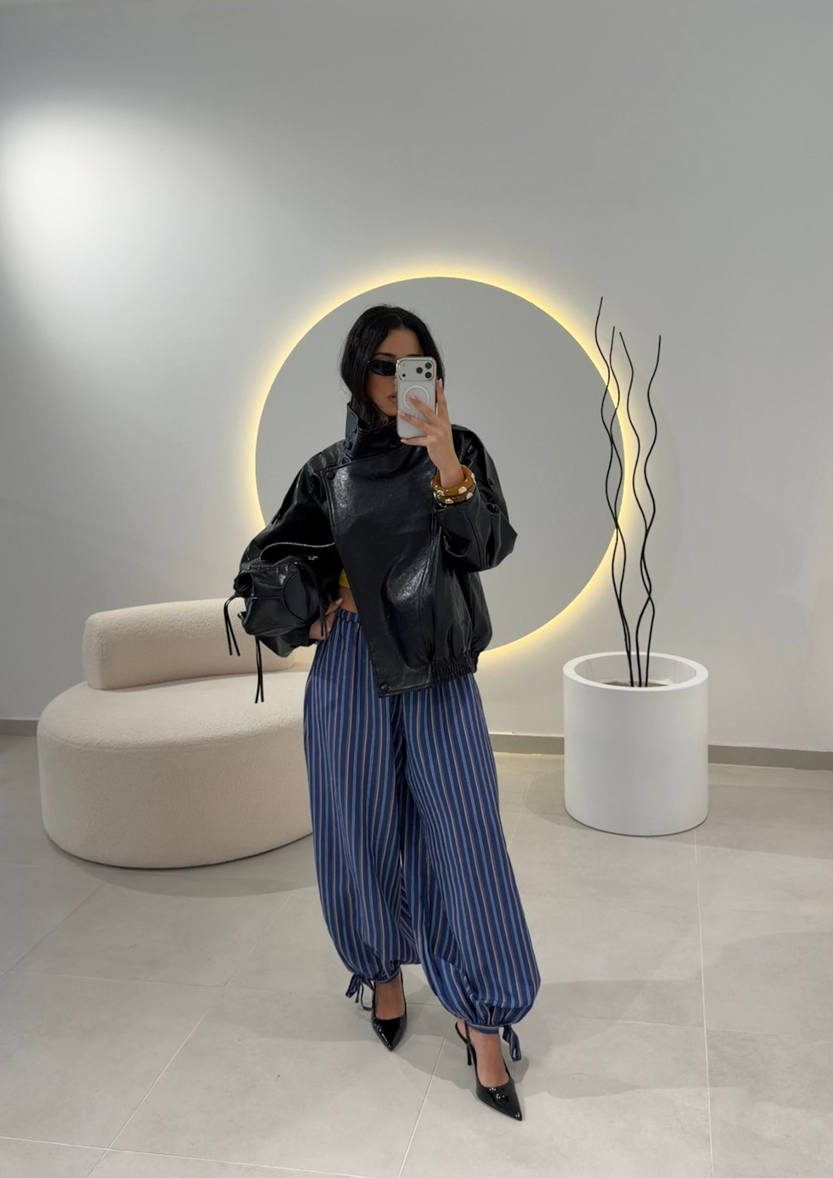 Stripes Bombacha Pants