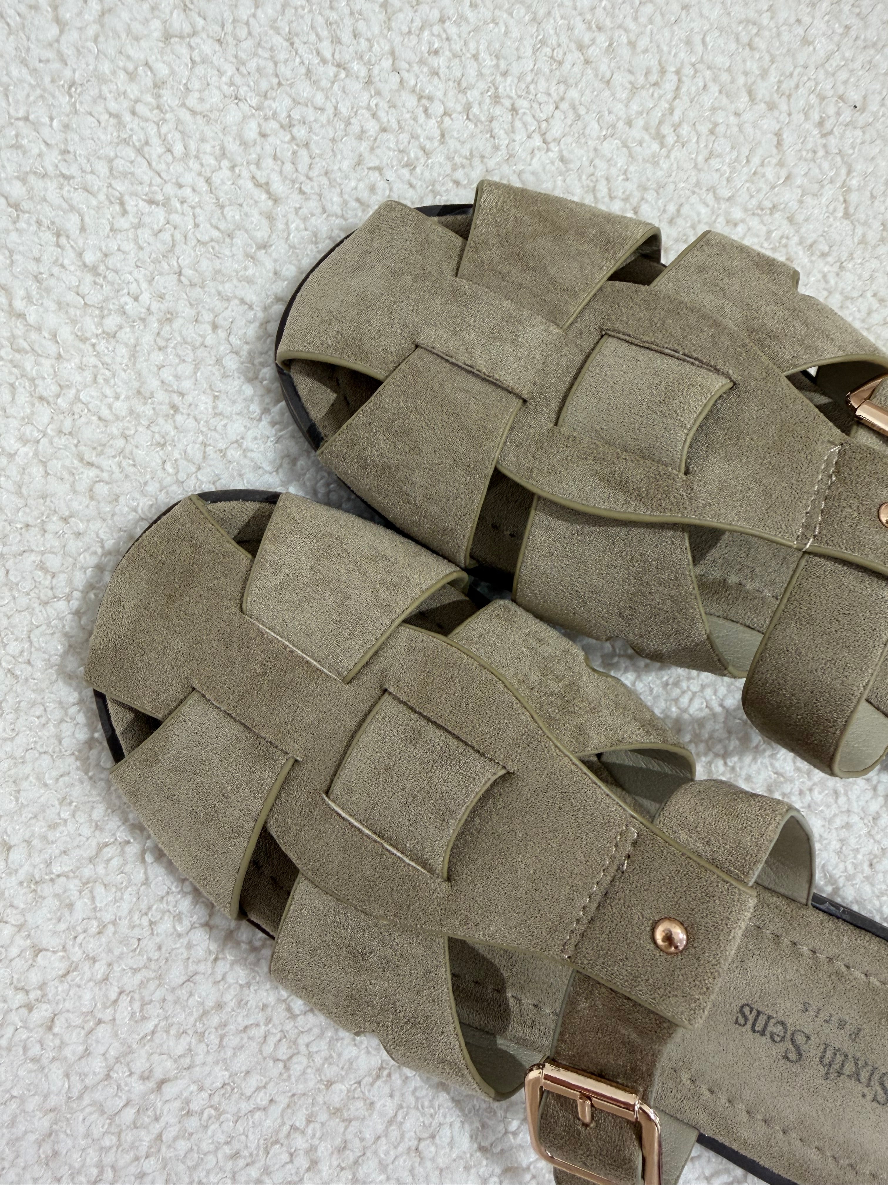 Strappy Beige Sandals
