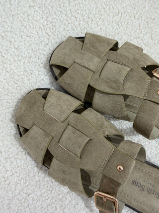 Strappy Beige Sandals