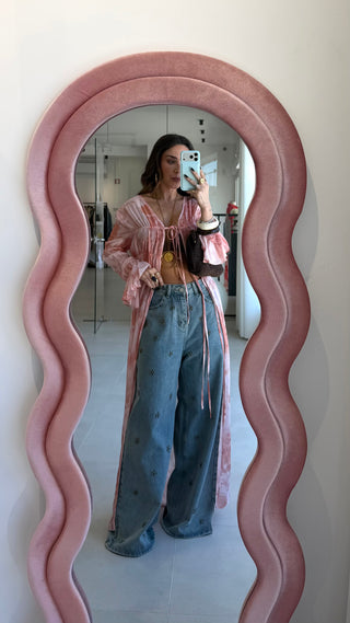 Pink Floral Kimono