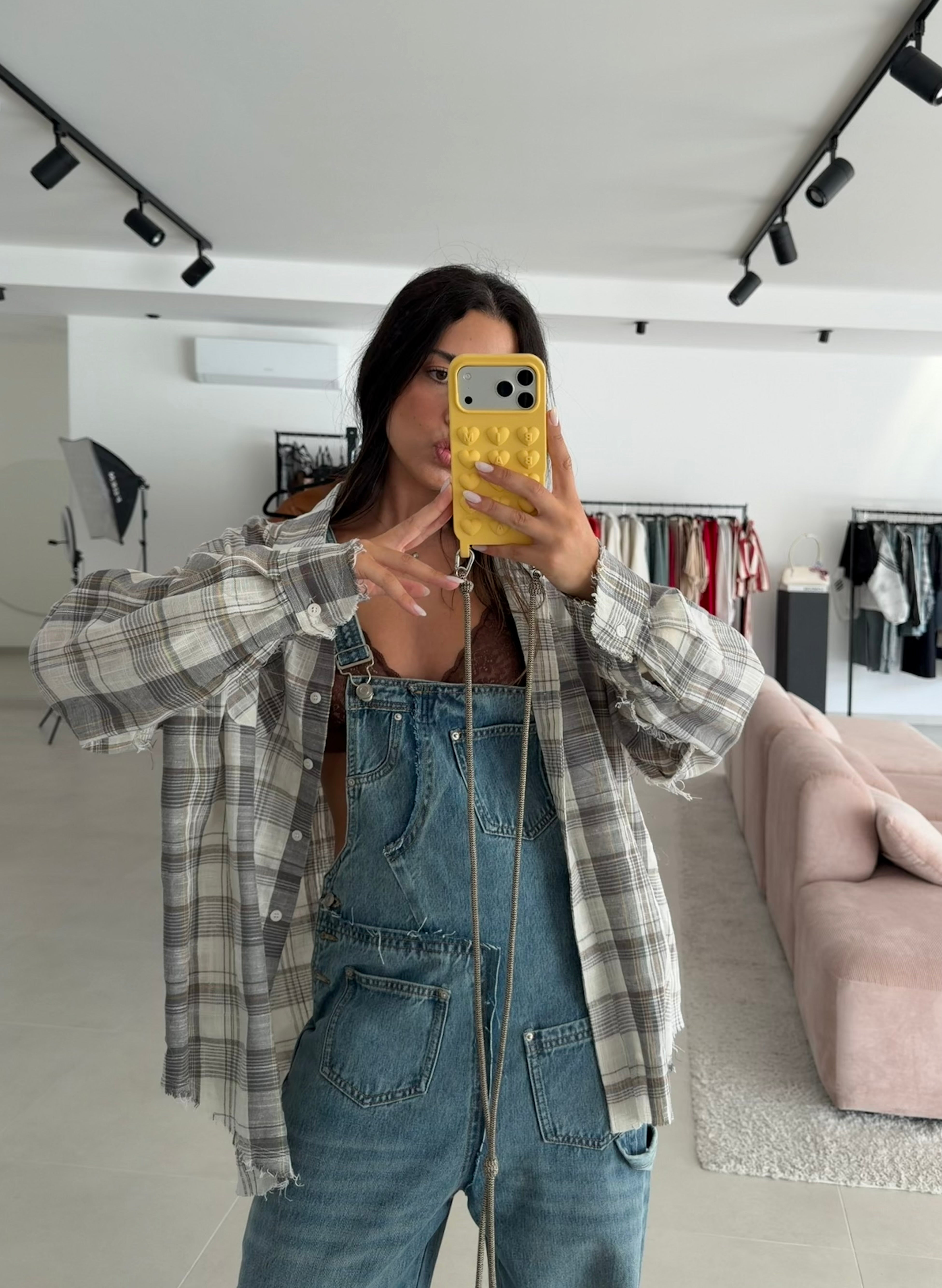 Checkered Grey Shirt