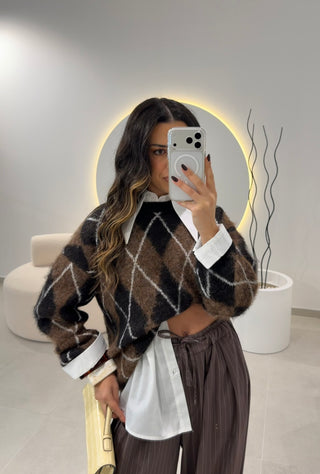 Geometric Knit Sweater