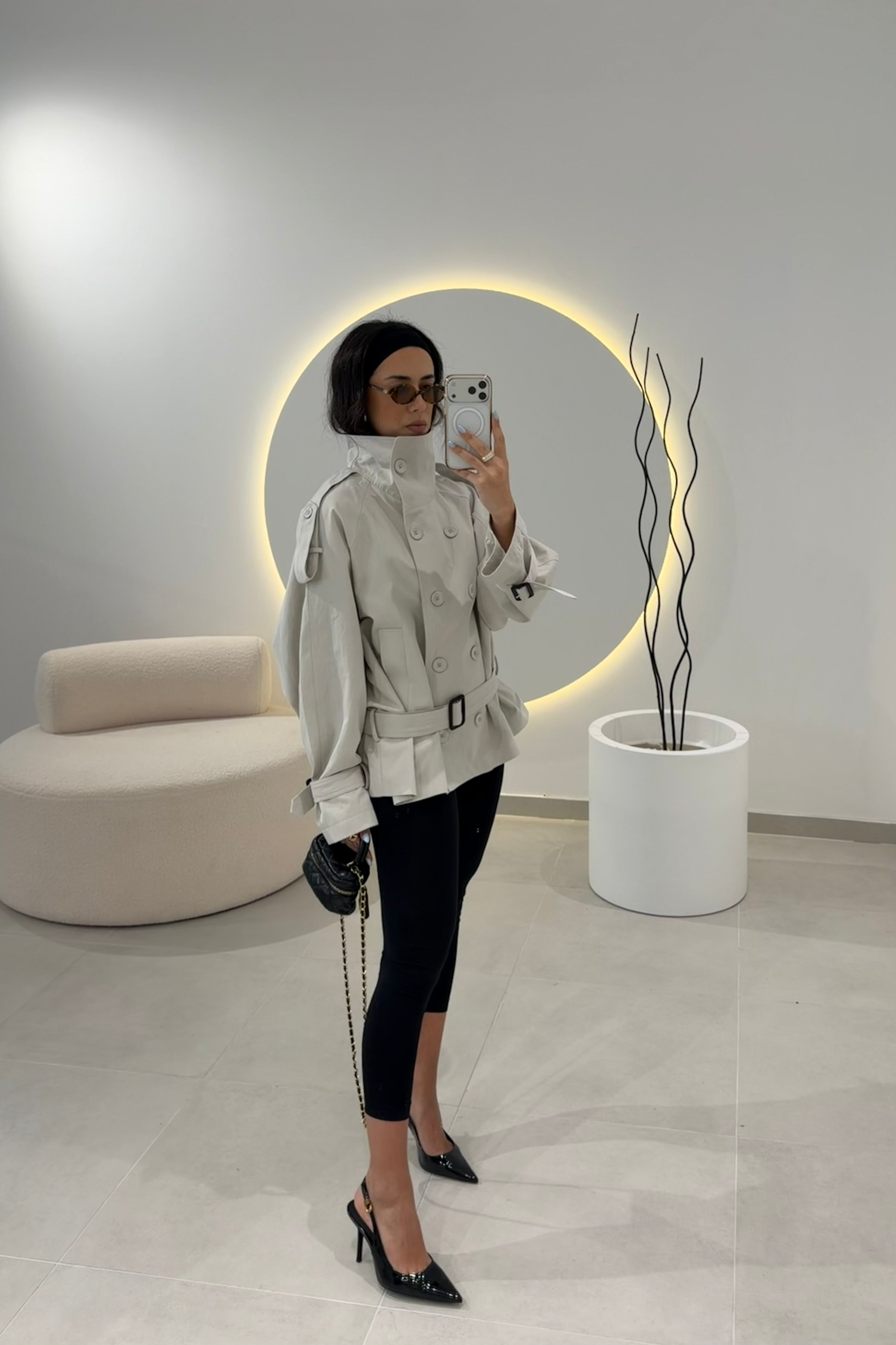 Stone Mid Lenght Trench