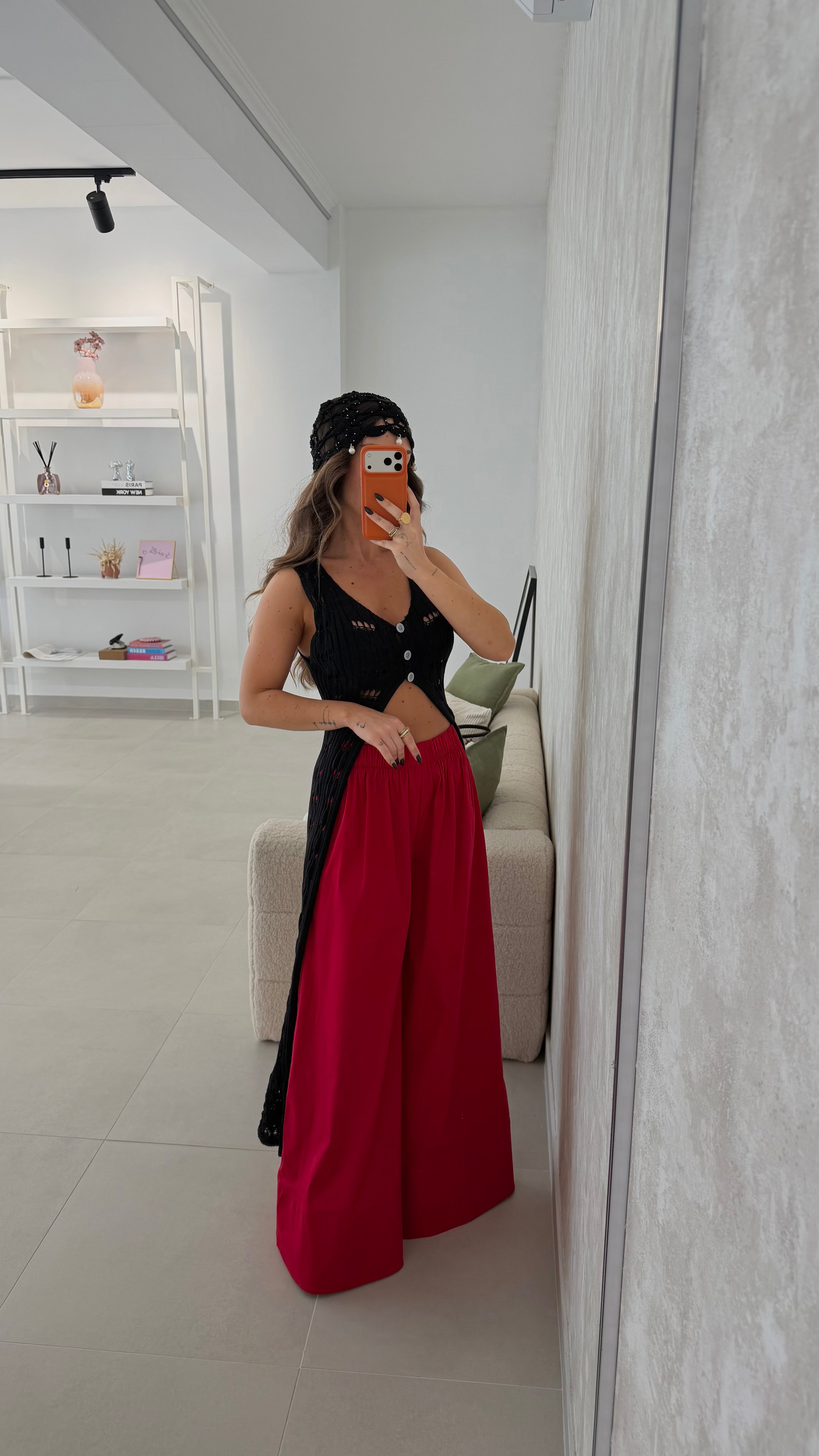 Crochet Top Black