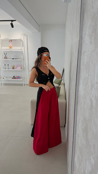 Crochet Top Black