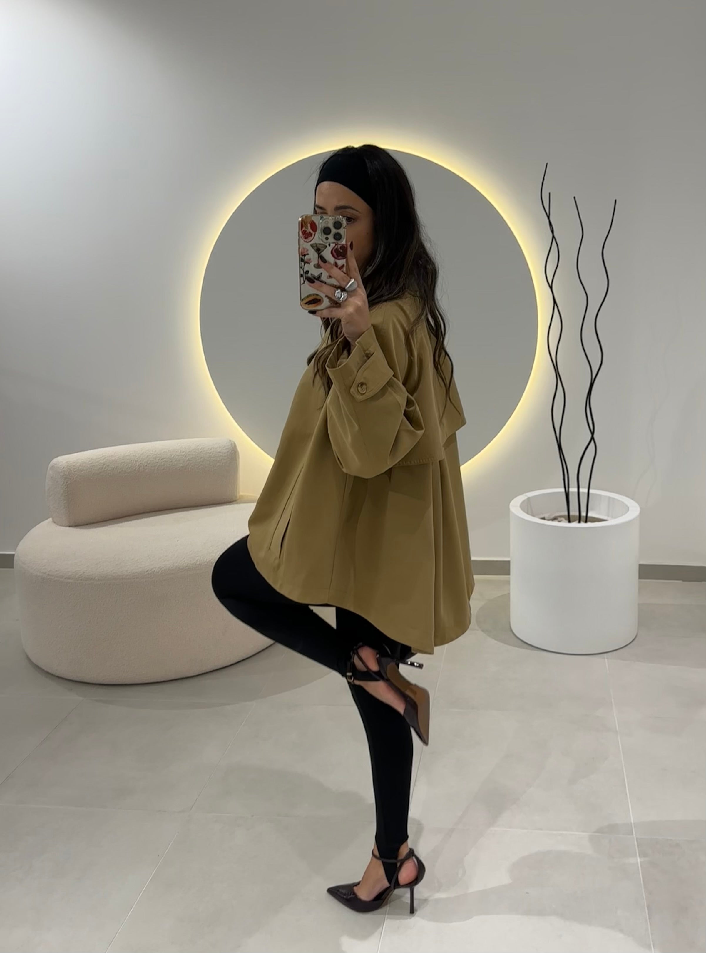 Oversize Camel Trench Coat