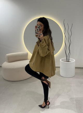 Oversize Camel Trench Coat