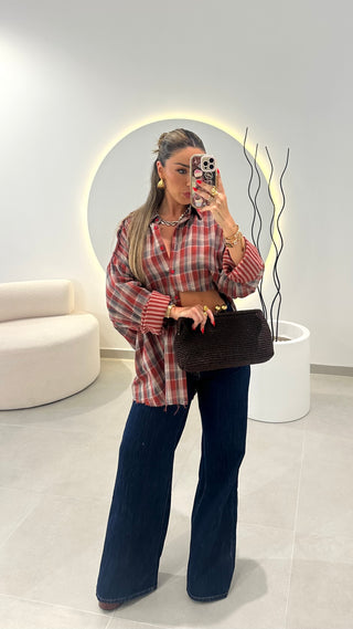 Oversized Plaid Shirt