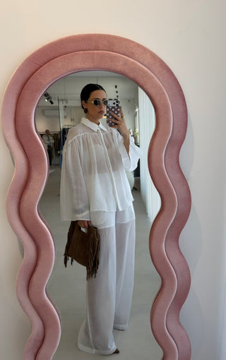 White Pants Lumina 100% Linen