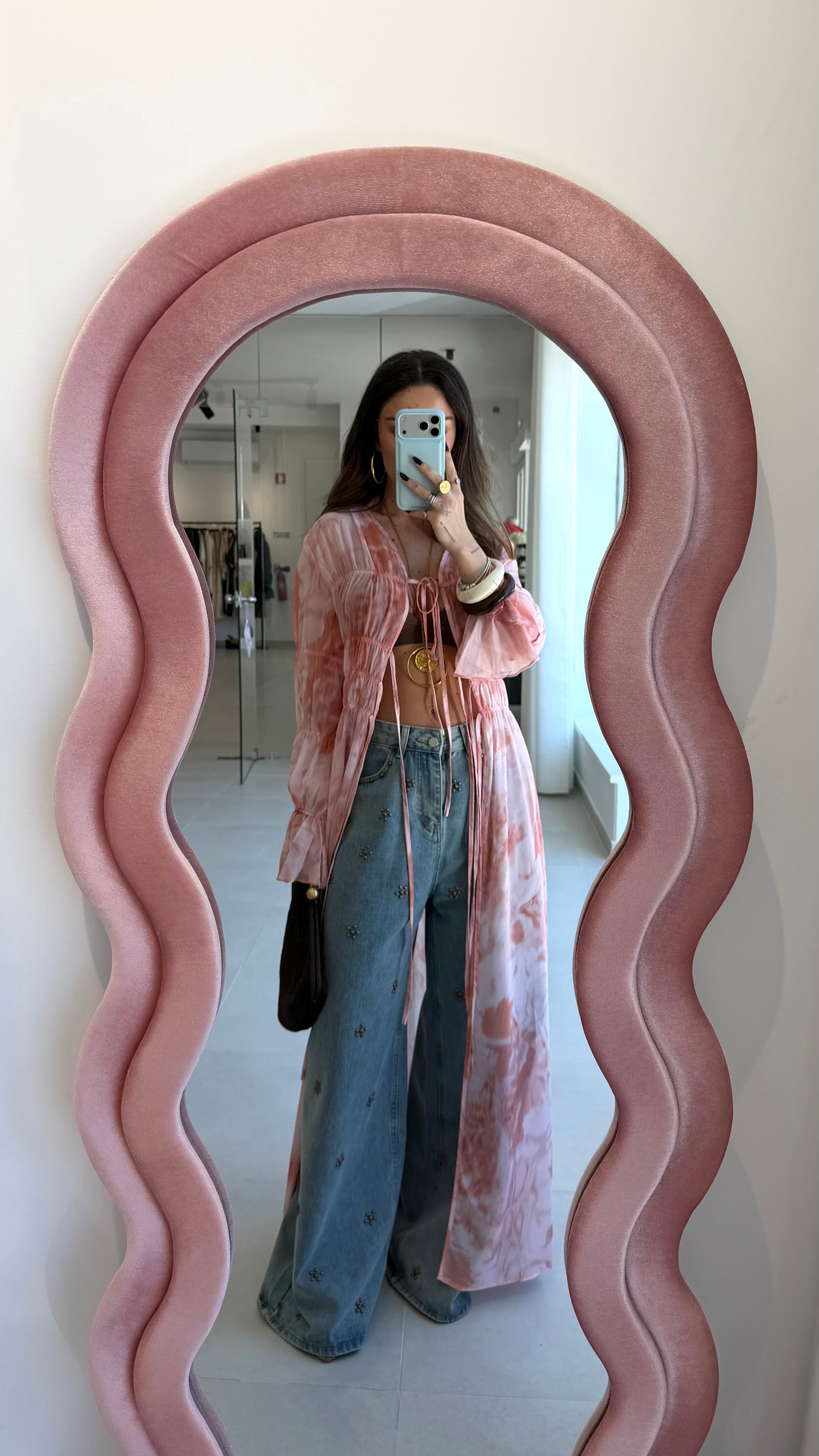 Pink Floral Kimono