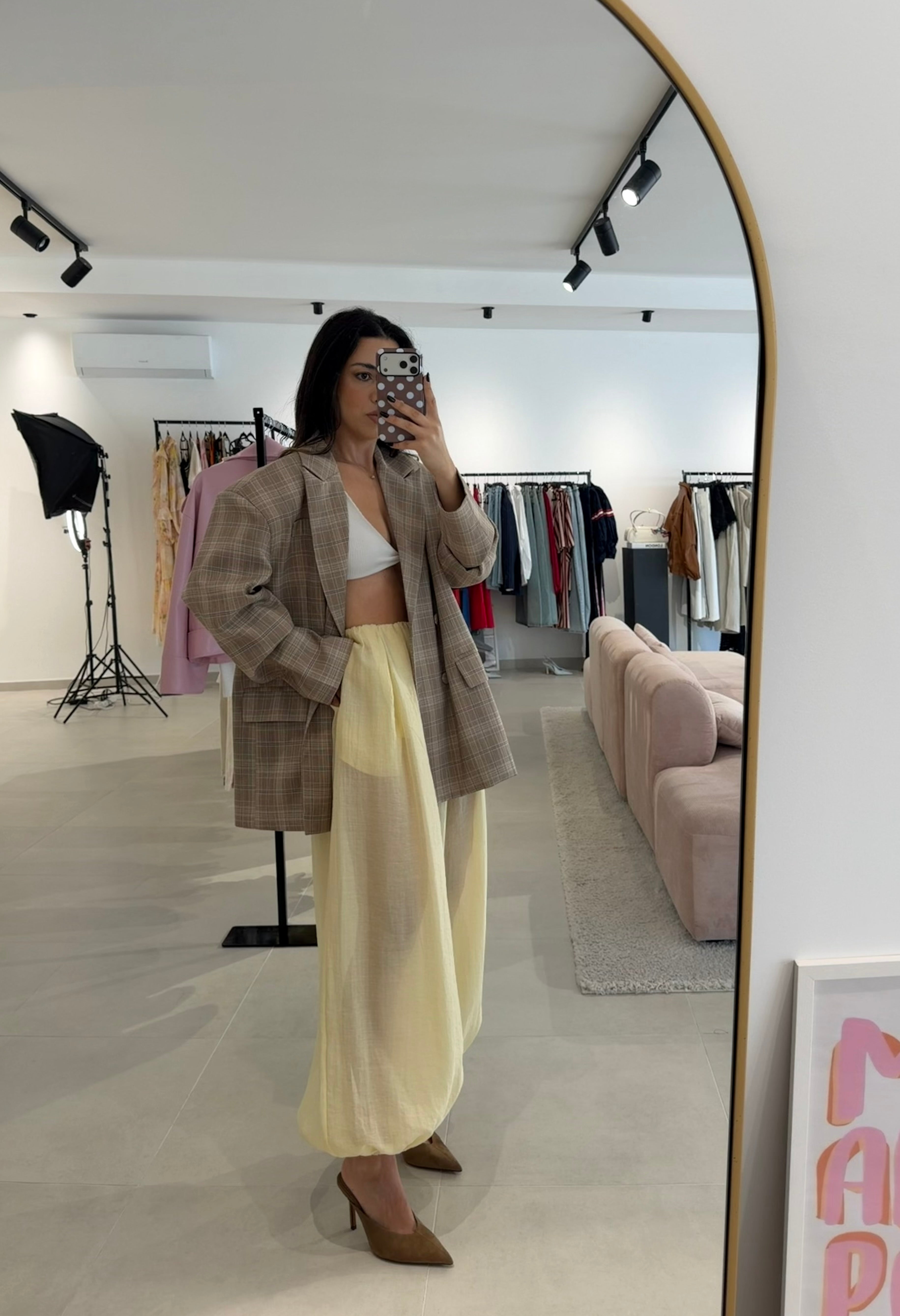 Yellow Bombacha Pants