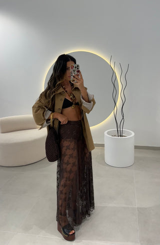 Lace Midi Skirt Lumina