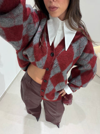 Diamond Pattern Cardigan