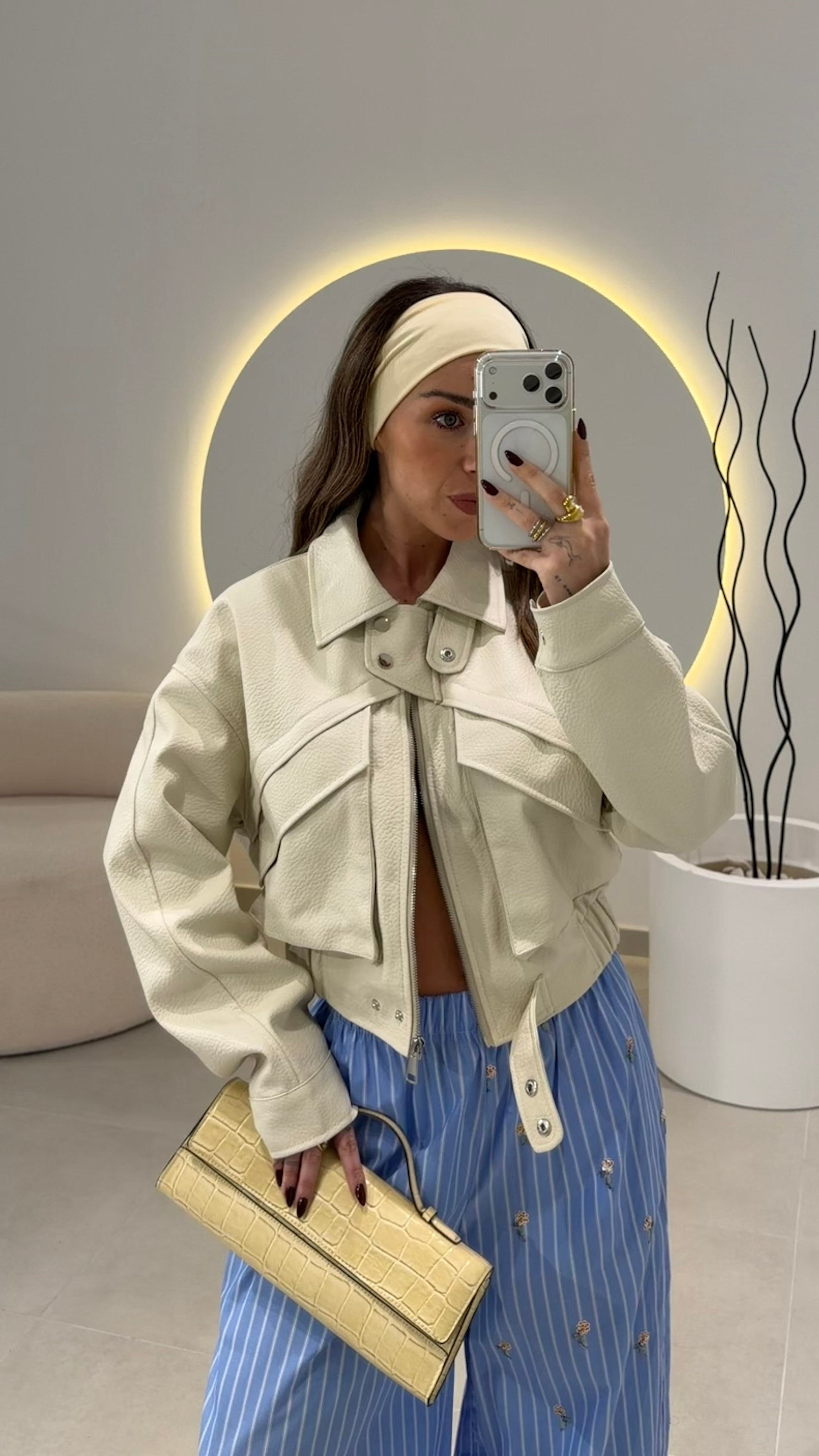 Faux Leather Biker Jacket