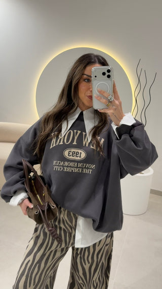 Grey Oversize Sweater