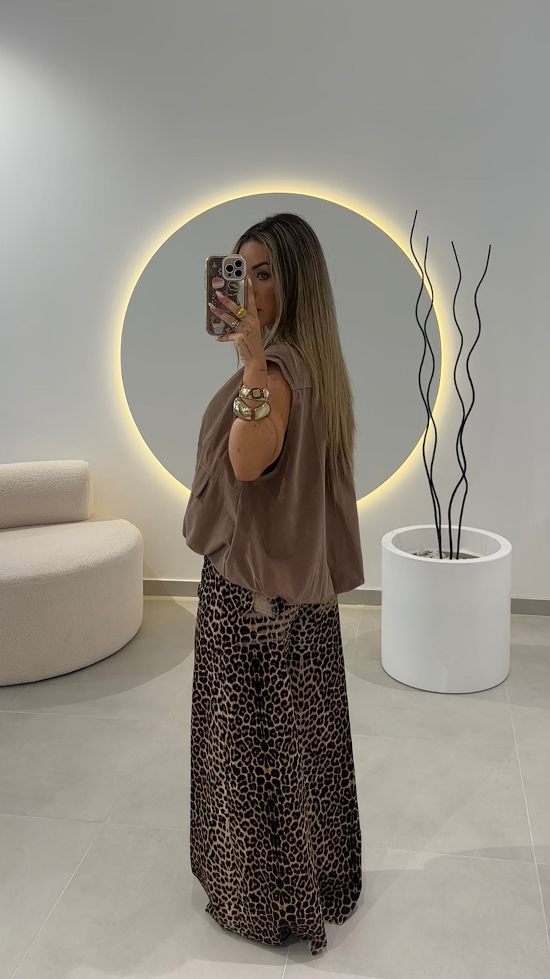 Camel Oversized Vest