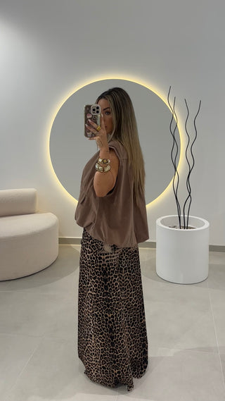 Camel Oversized Vest