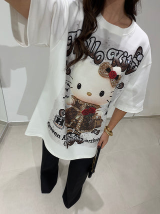 Oversize Hello Kitty White T-Shirt