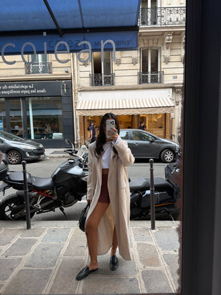 Beige Maxi Blazer