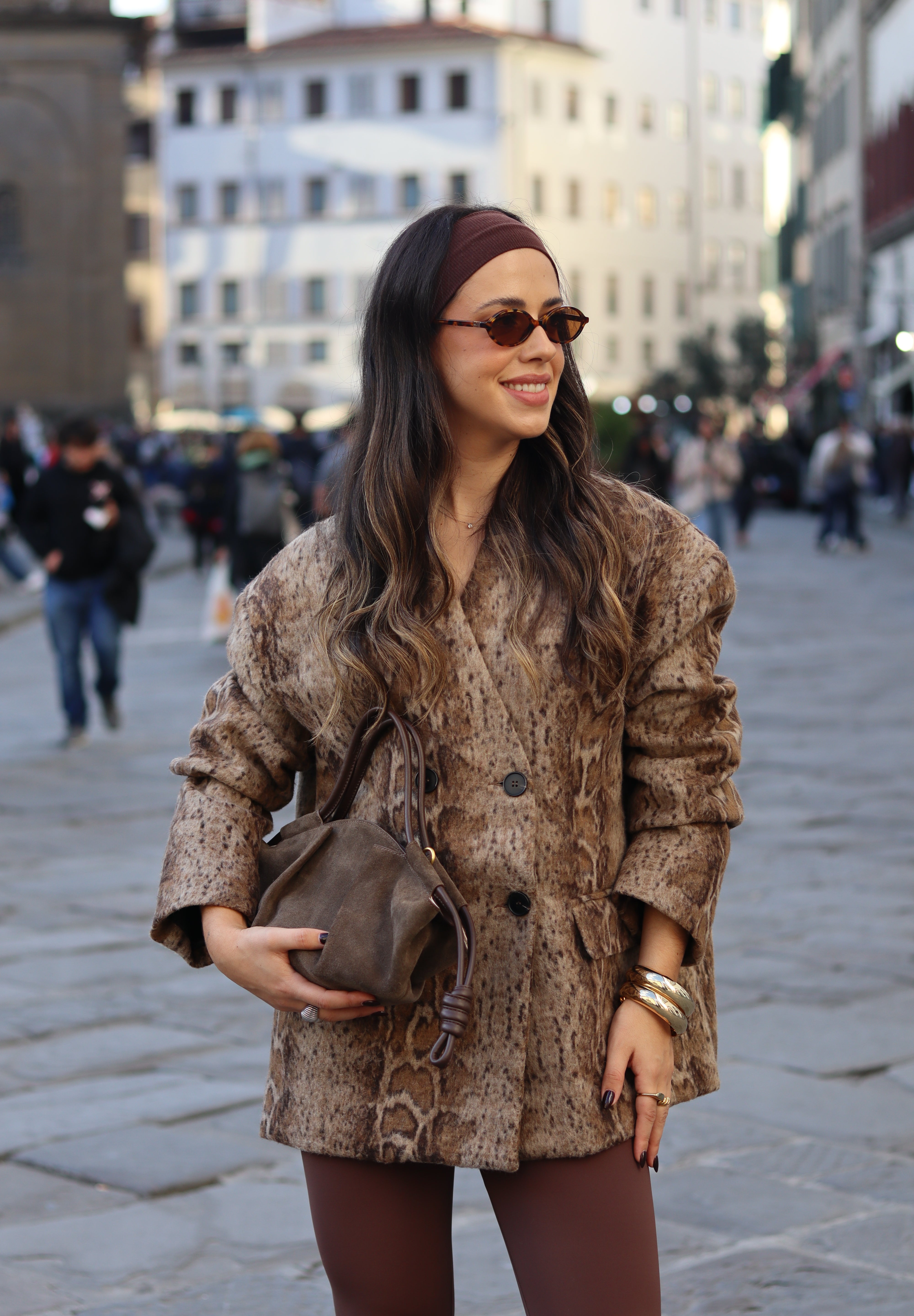 Snake Print Blazer Oversize LUMINA