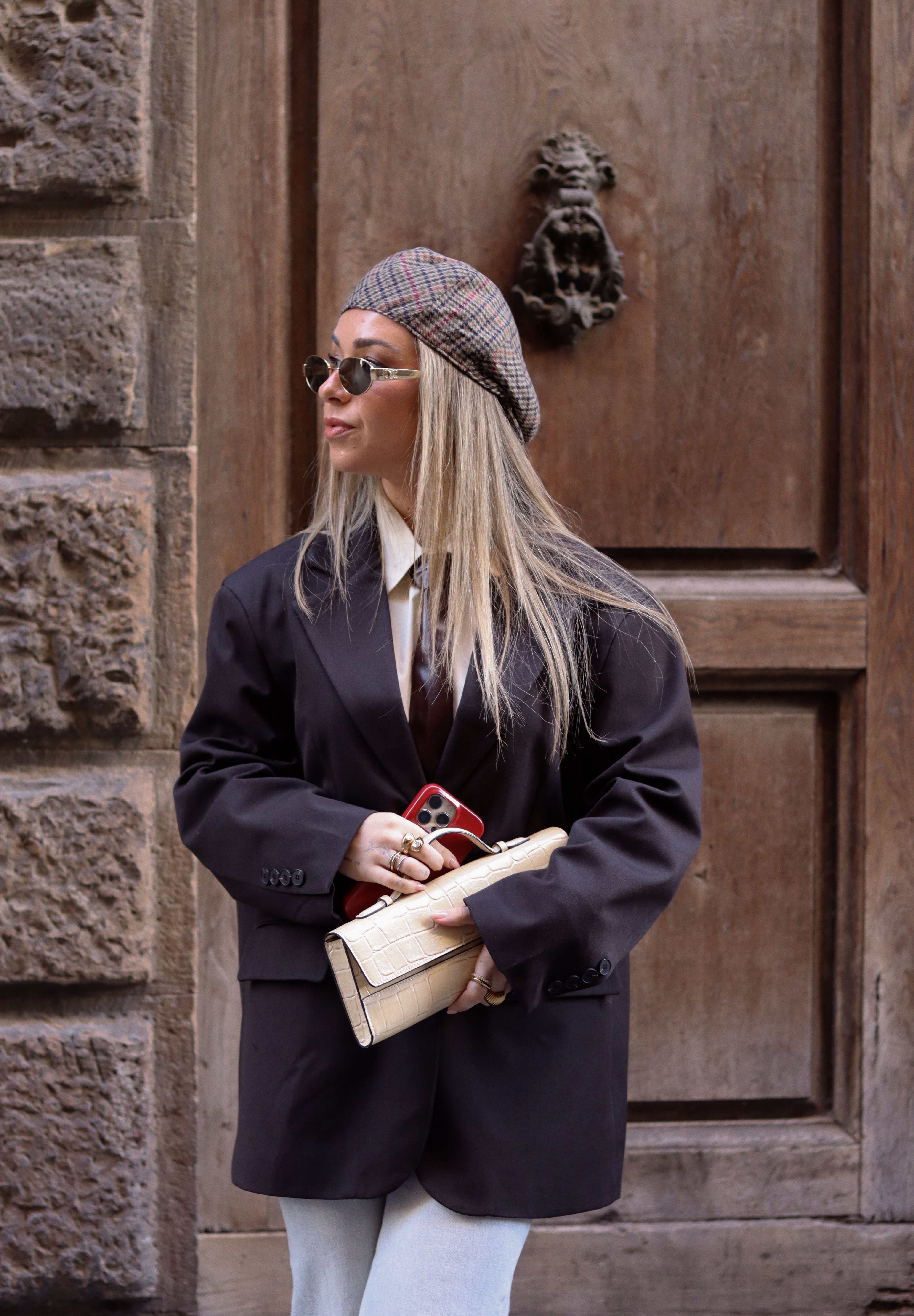 Oversized Dark Brown Blazer LUMINA