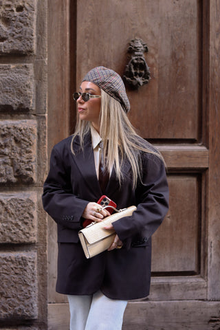 Oversized Dark Brown Blazer LUMINA