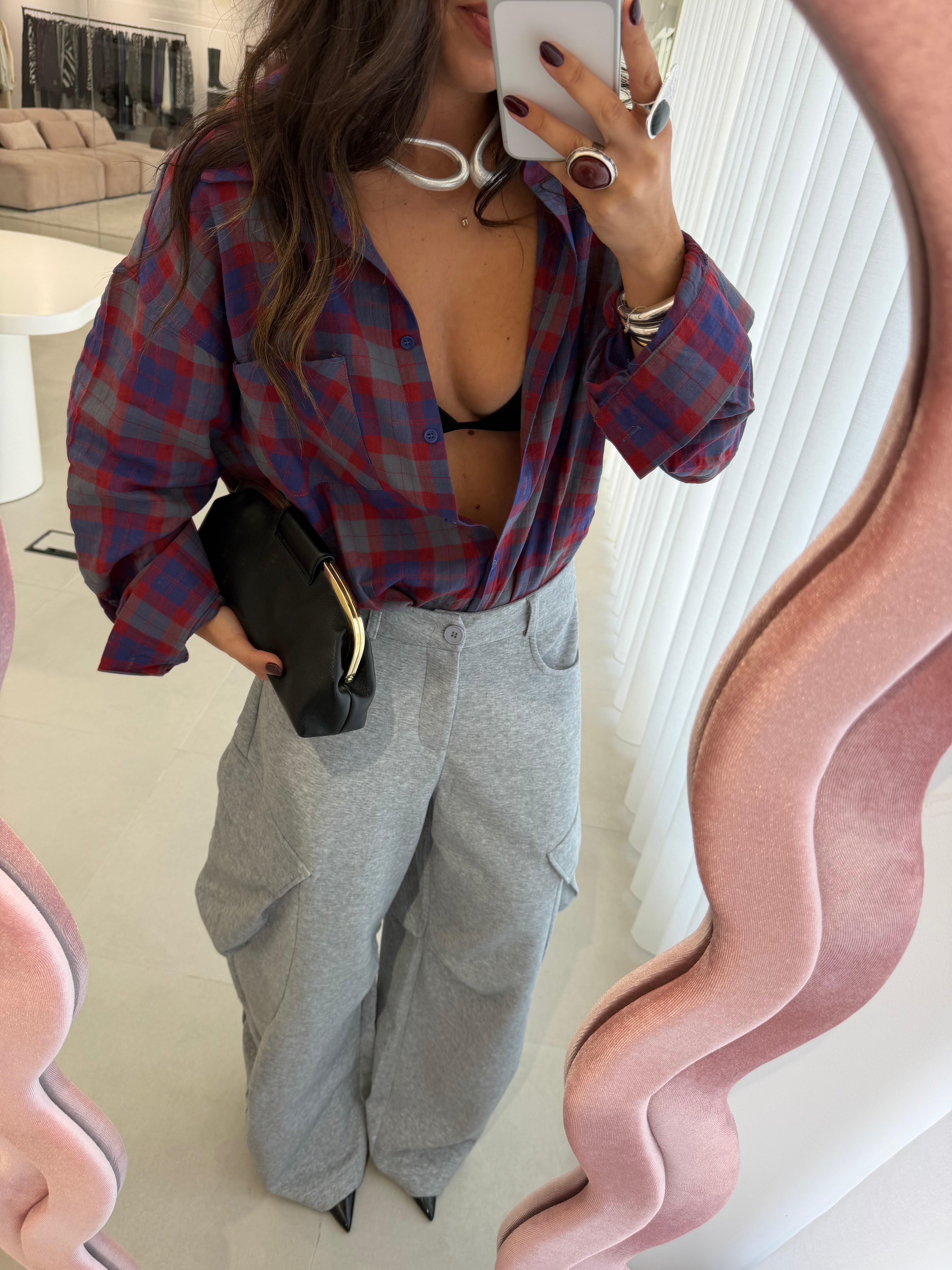 Red&Purple Plaid Shirt