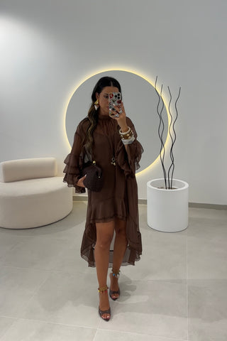 Brown Boho Dress